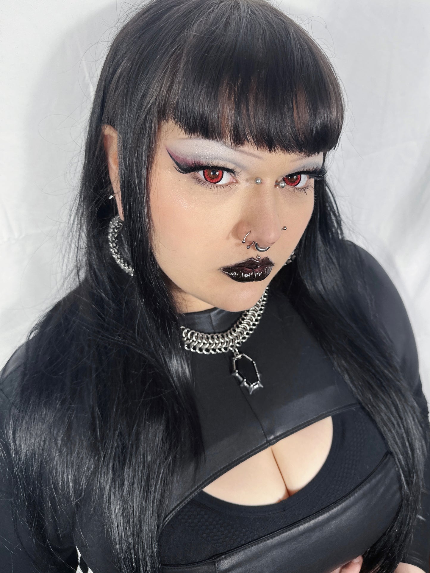 Chainmaille Void Coffin Necklace