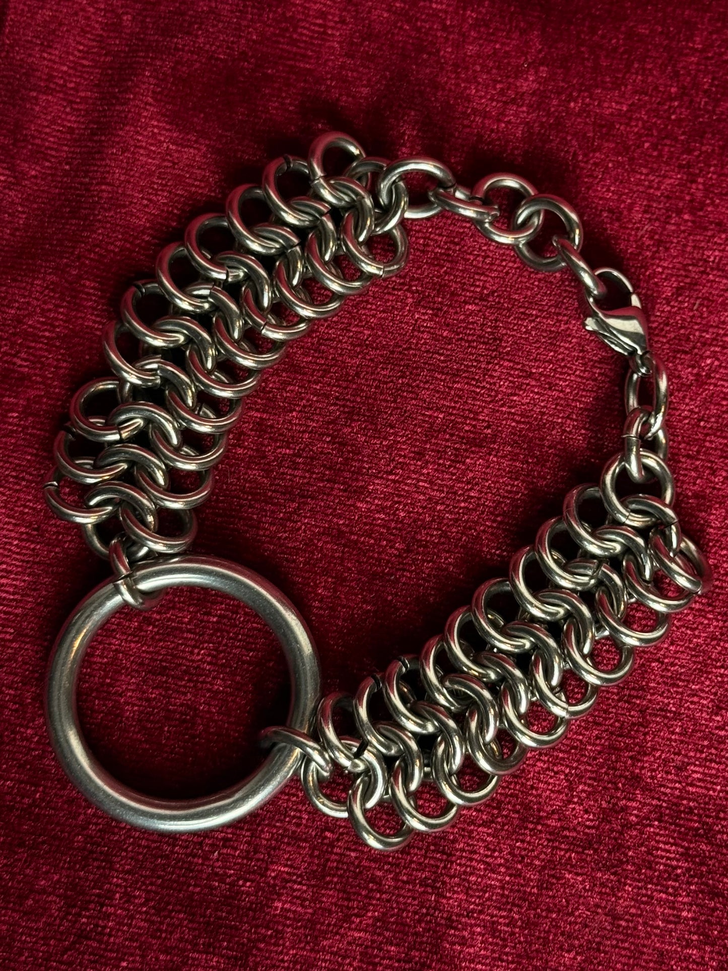 Bound chainmaille bracelet