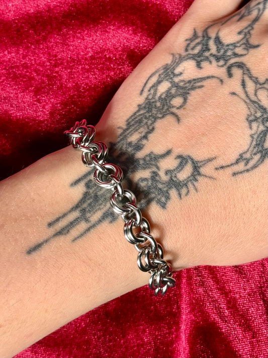 Chain link chainmaille bracelet