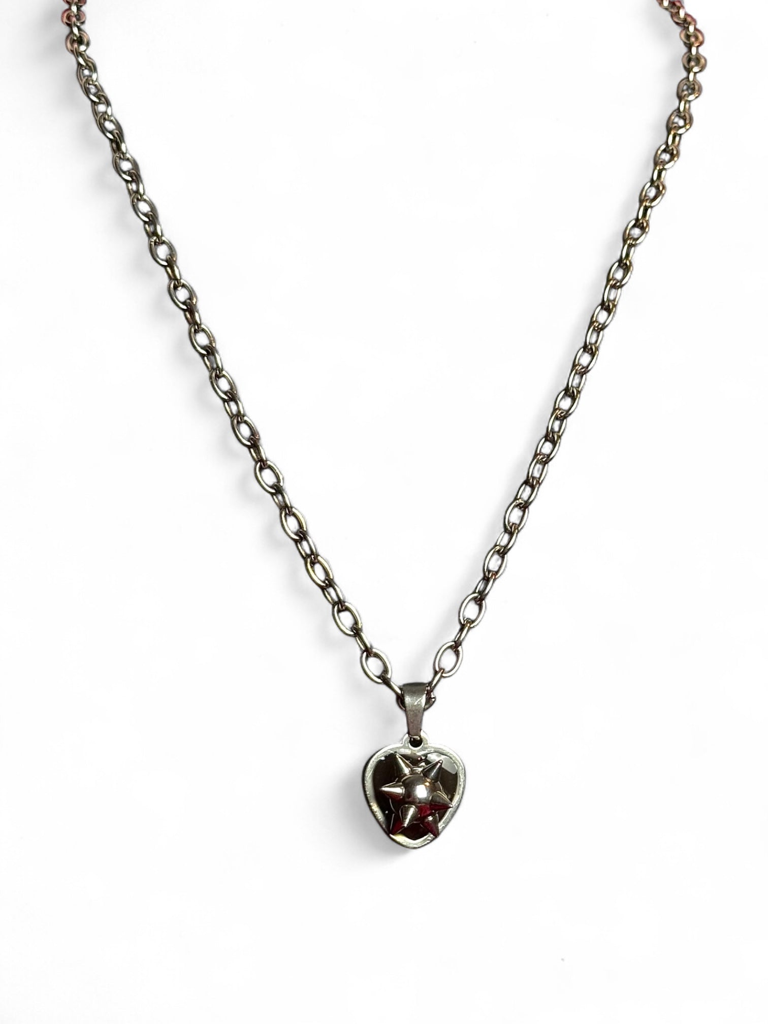 Flail heart necklace